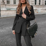 Load image into Gallery viewer, Spring Autumn Blazer and Straight-Leg Pants Set