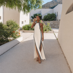 Load image into Gallery viewer, Sleeveless Halter Neck Maxi Dress