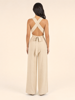 Load image into Gallery viewer, V-neck Backless Jumpsuits