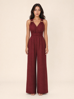 Load image into Gallery viewer, V-neck Backless Jumpsuits