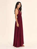 Load image into Gallery viewer, Flowing Deep V Neck Maxi Dress