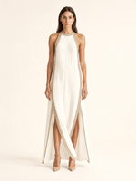 Load image into Gallery viewer, Sleeveless Halter Neck Maxi Dress