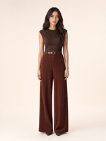 Load image into Gallery viewer, High-Waist Wide-Leg Tailored Trousers