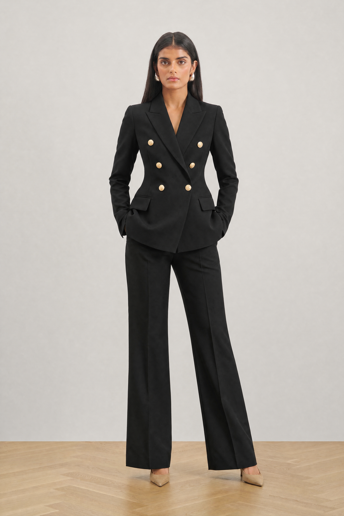 Marlowe Suit in Black - studio view 2