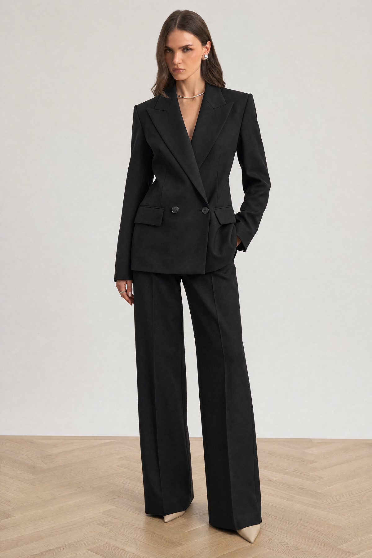 Sloane Suit in Black - studio view 1