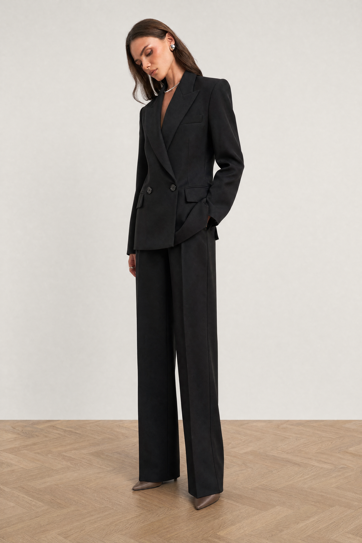 Sloane Suit in Black - studio view 6