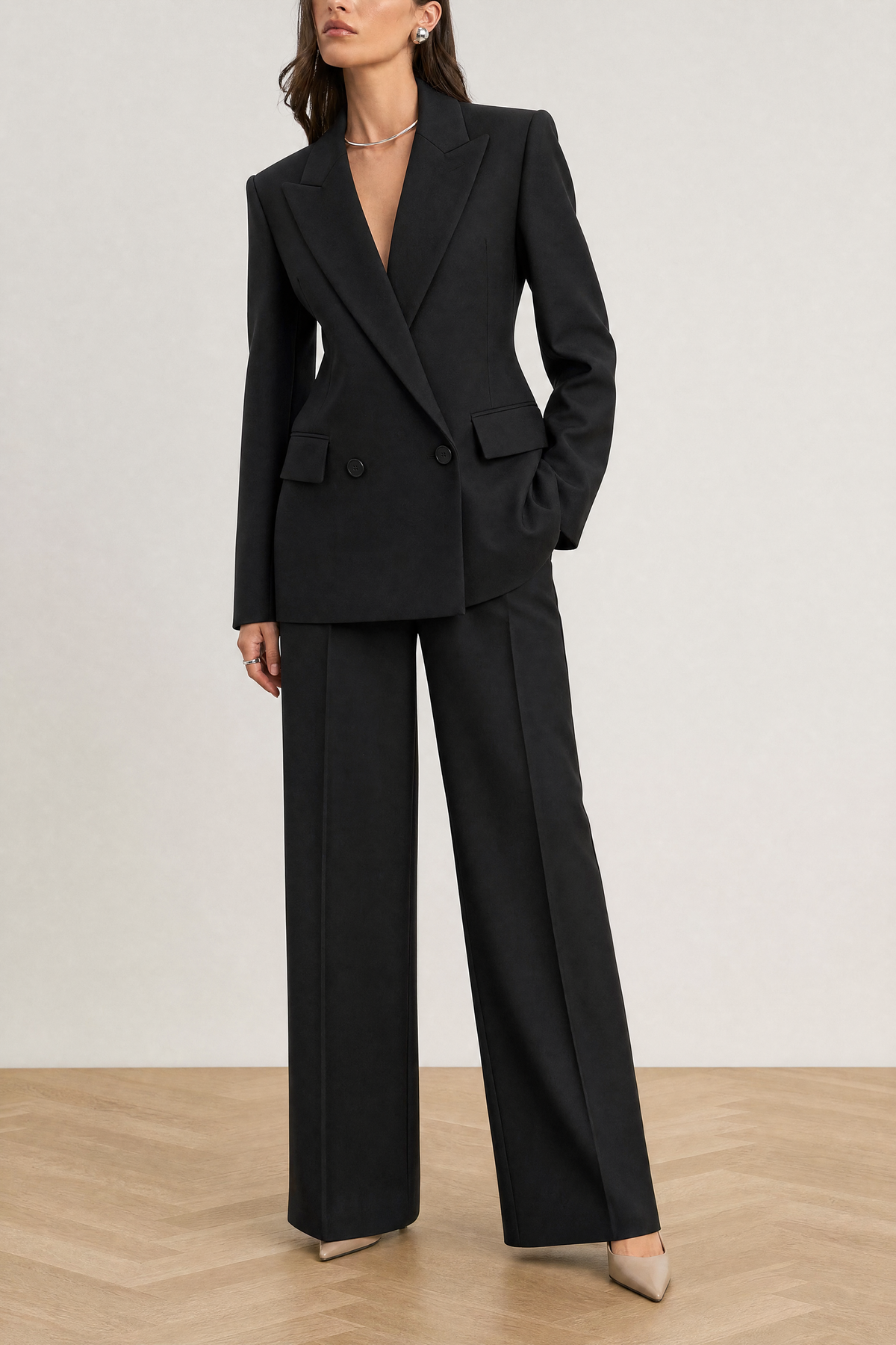 Sloane Suit in Black - studio view 5