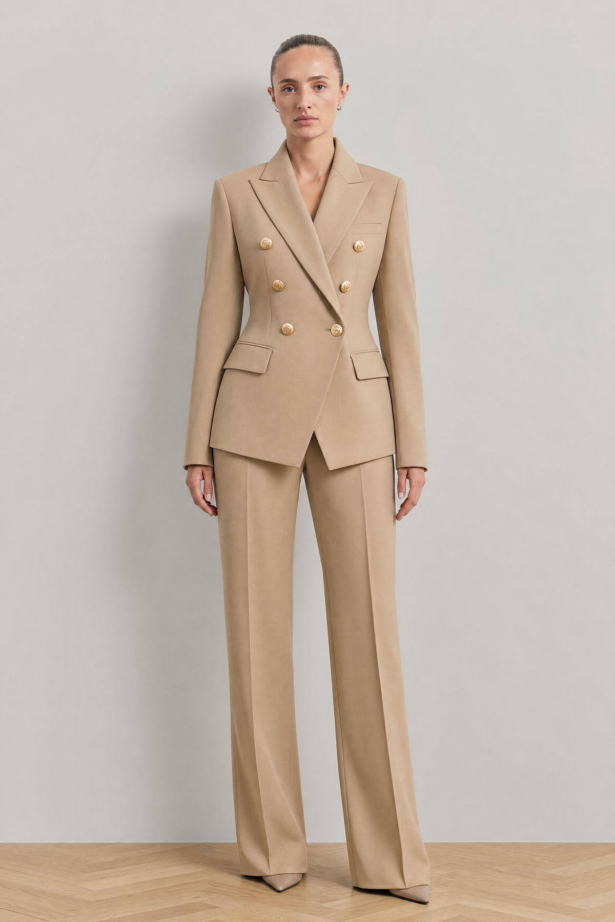 Marlowe Suit in Camel