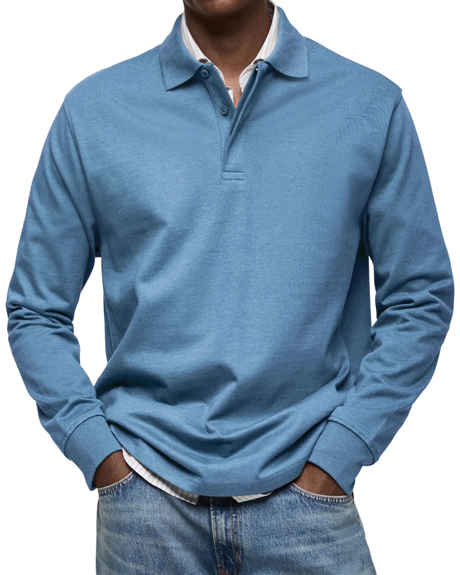 Luxury Long Sleeve Polo
