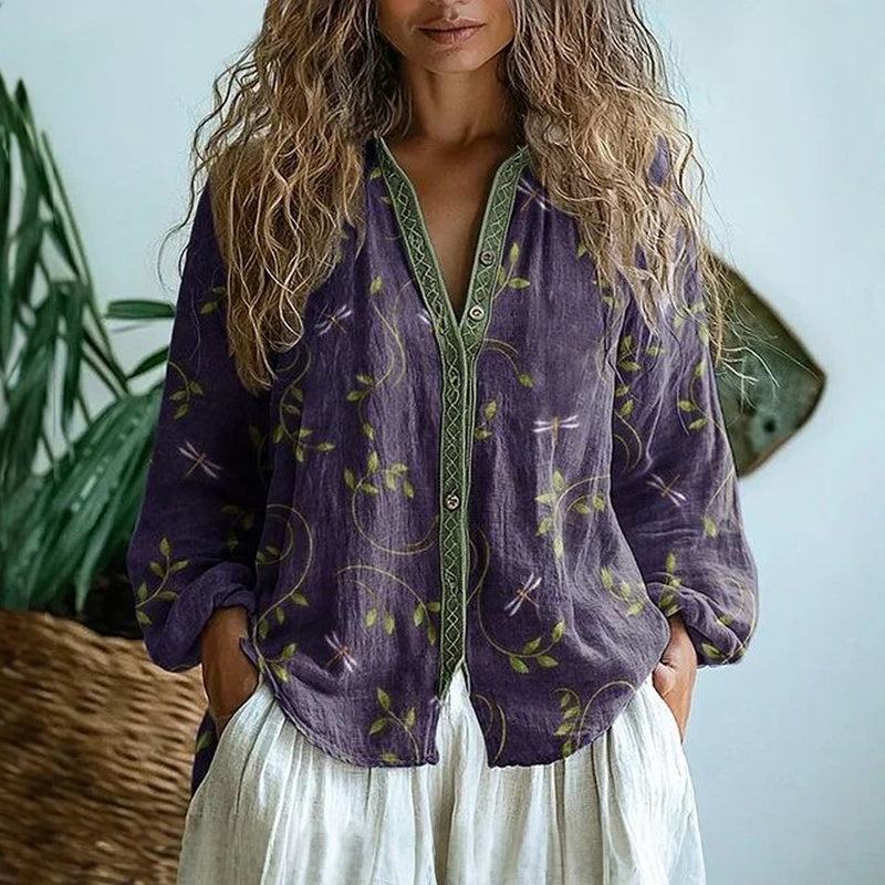 Women's Elegant Floral Blouse