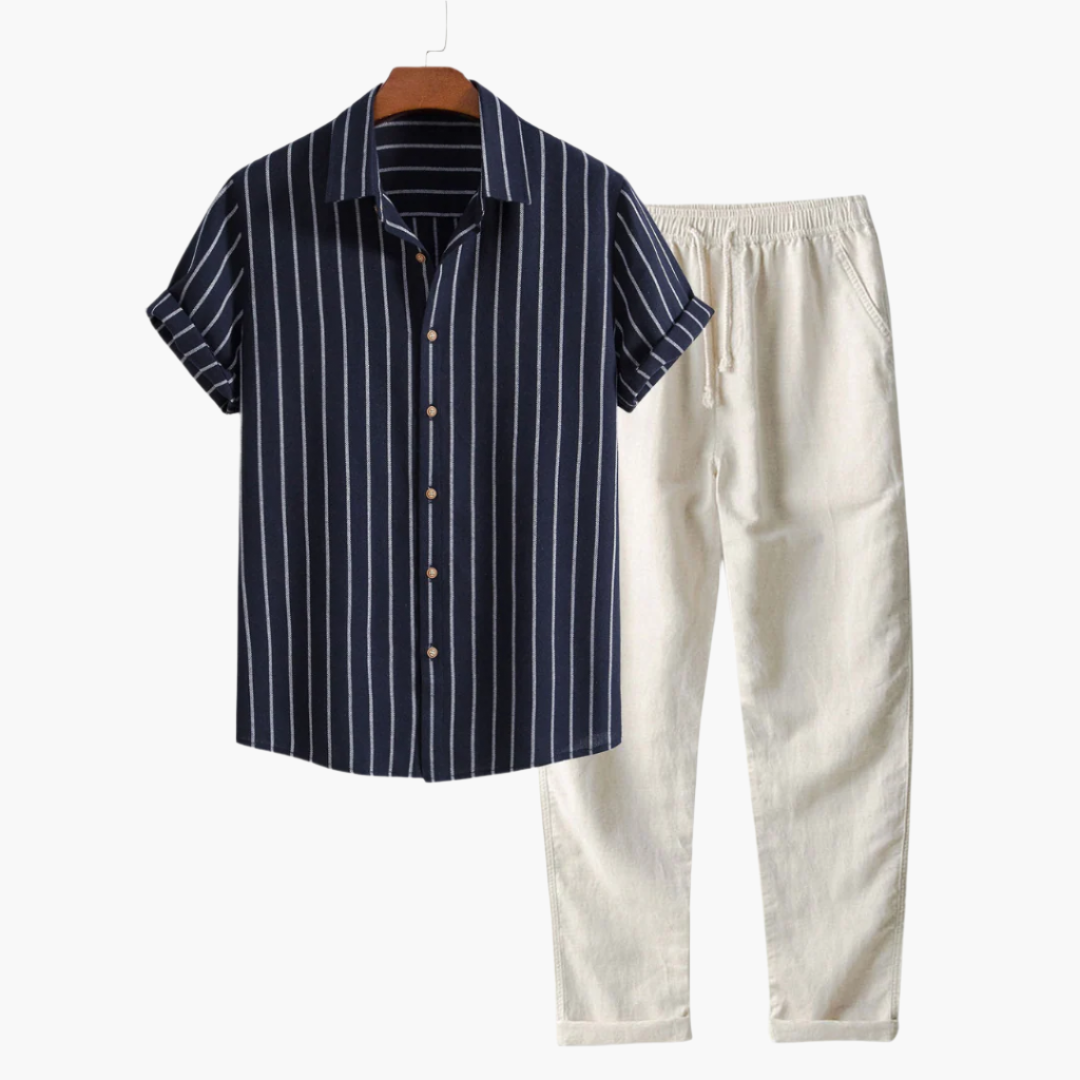 Summer Shirt And Trousers Set