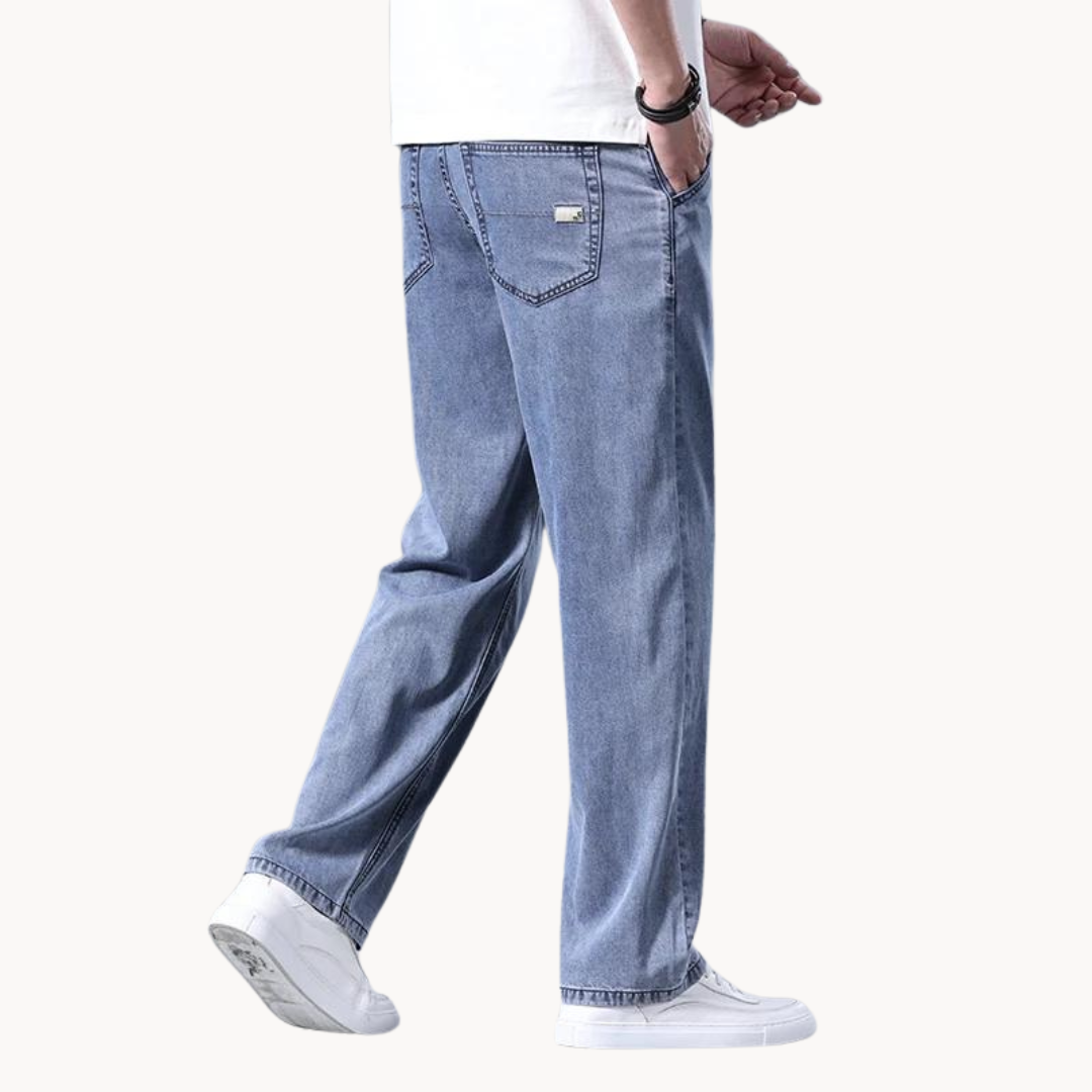 Premium Denim Relaxed Straight Jeans
