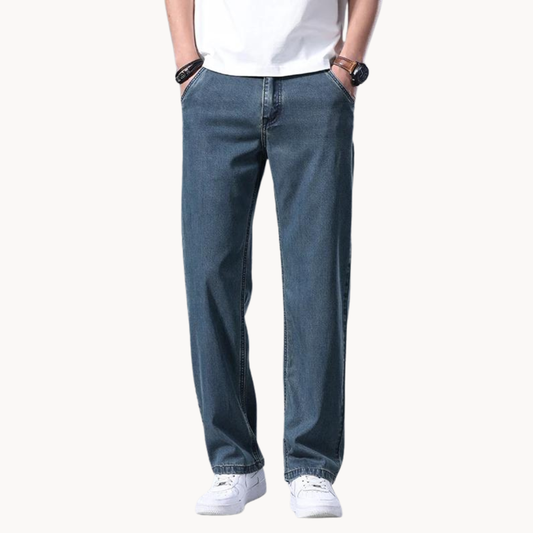 Premium Denim Relaxed Straight Jeans