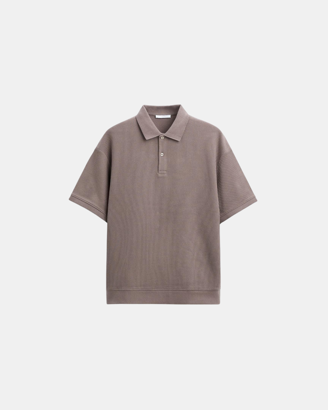 Elite Ribbed Knit Polo Shirt