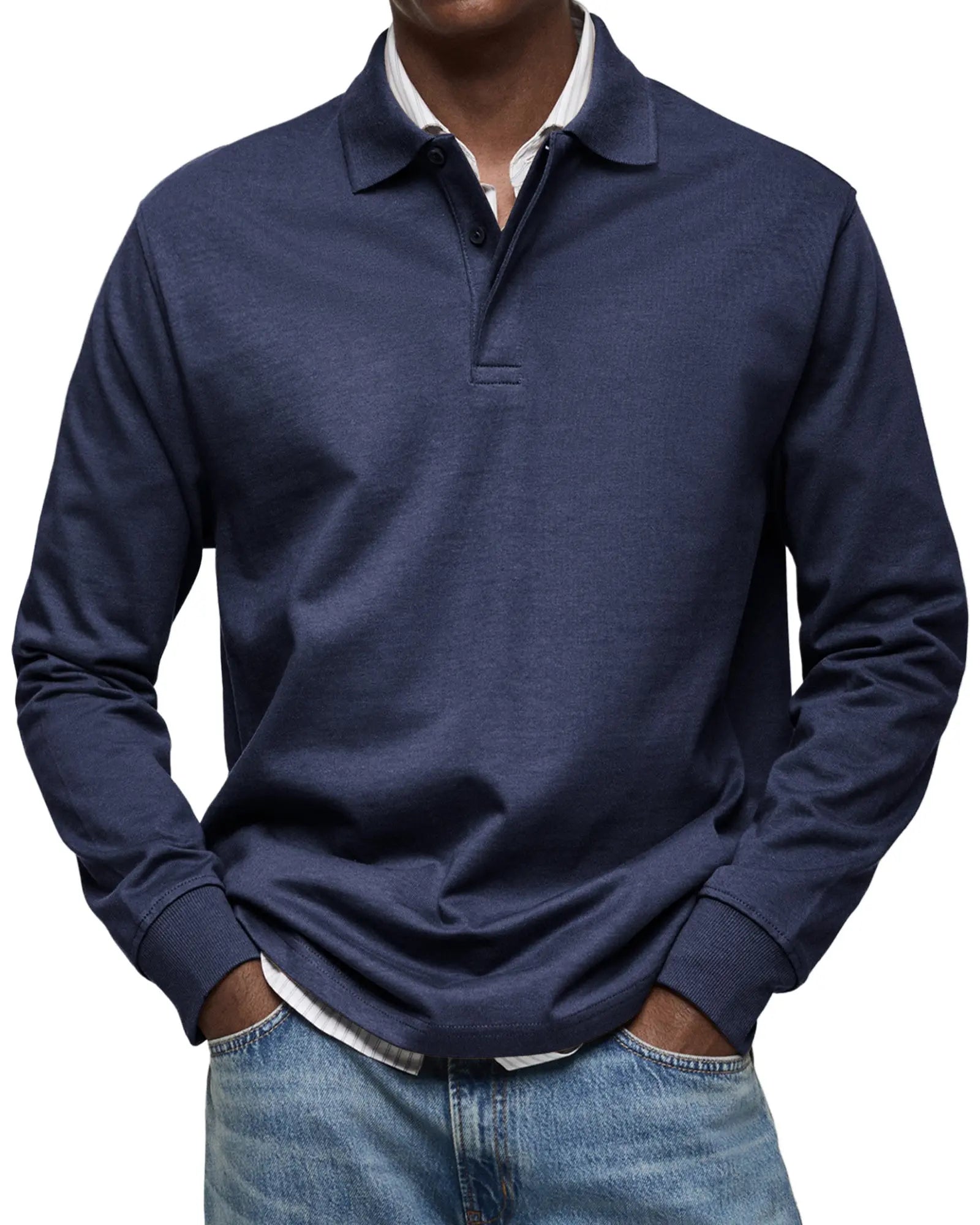 Luxury Long Sleeve Polo