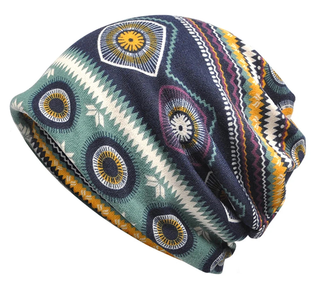 Bohemian Slouch Beanie Hat