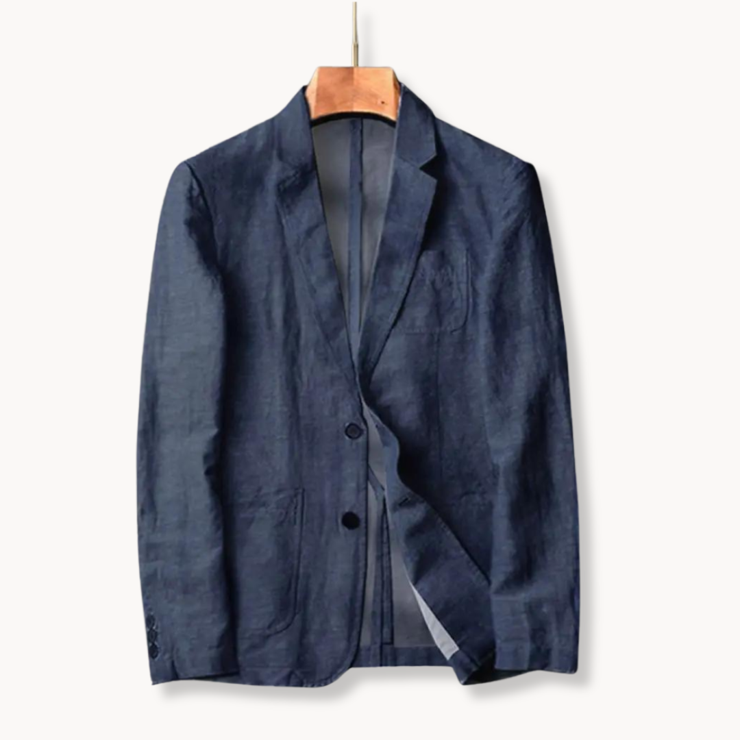 HARRINGTON OXFORD | LINEN UNSTRUCTURED BLAZER FOR MEN