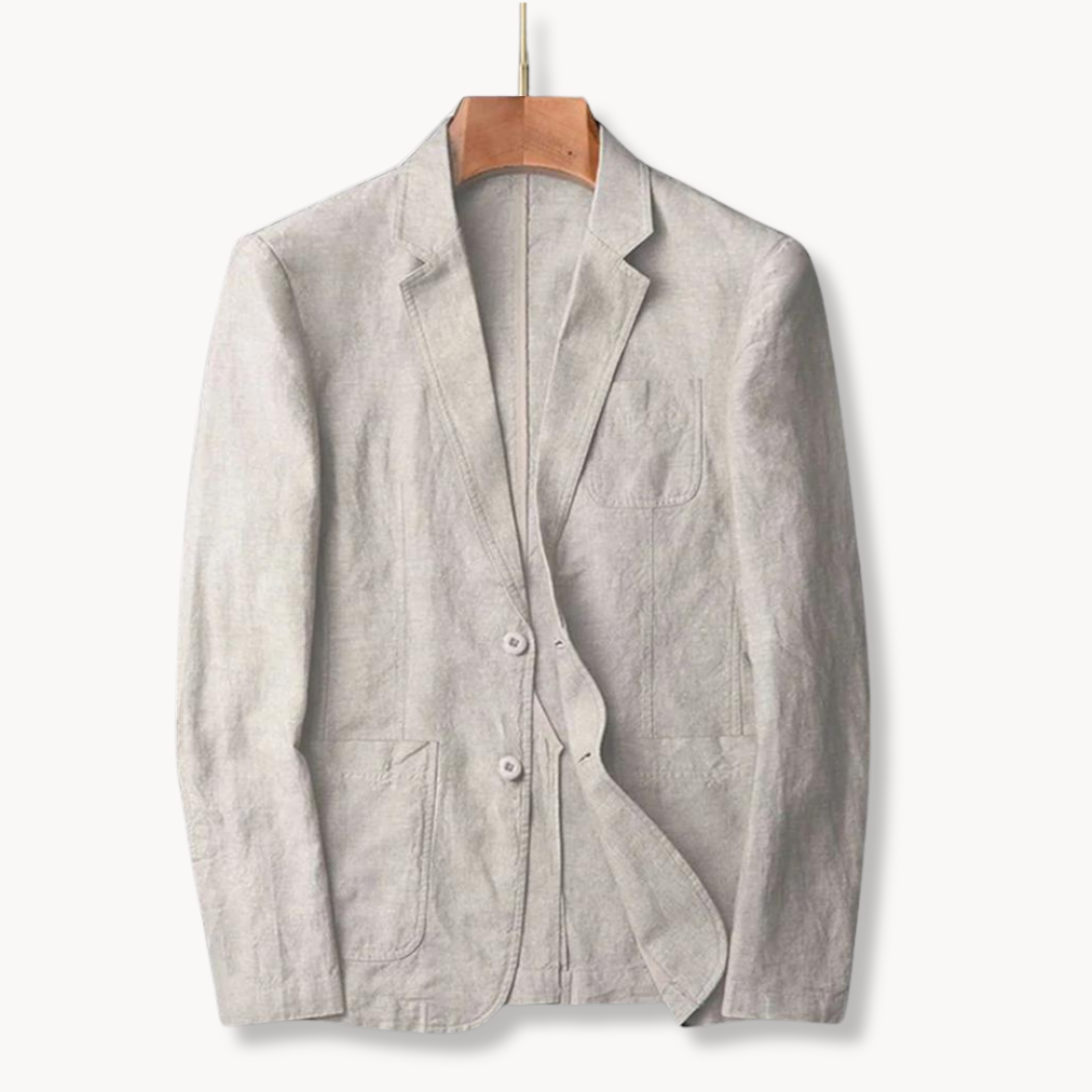 HARRINGTON OXFORD | LINEN UNSTRUCTURED BLAZER FOR MEN