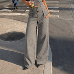 Load image into Gallery viewer, Casual Plaid High-Waist Pants
