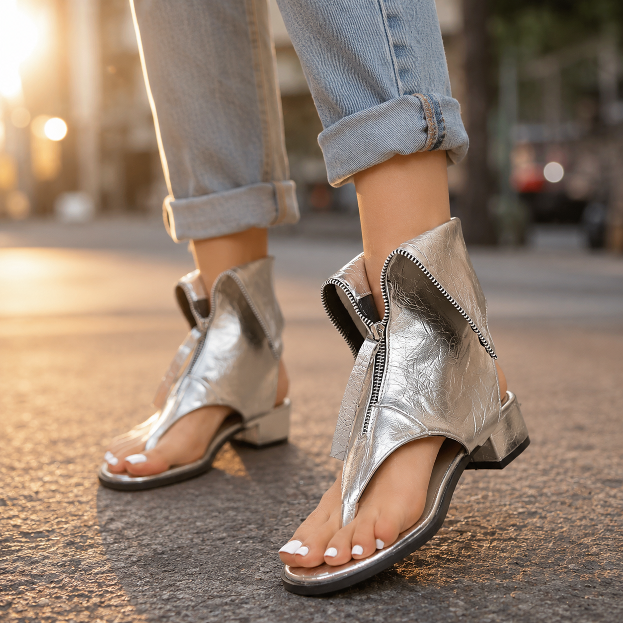 Women's Peep Toe Gladiator Platform Sandals