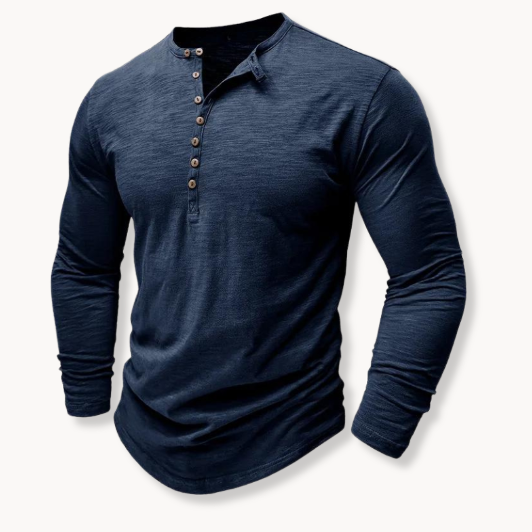 Cotton Henley Signature Shirt