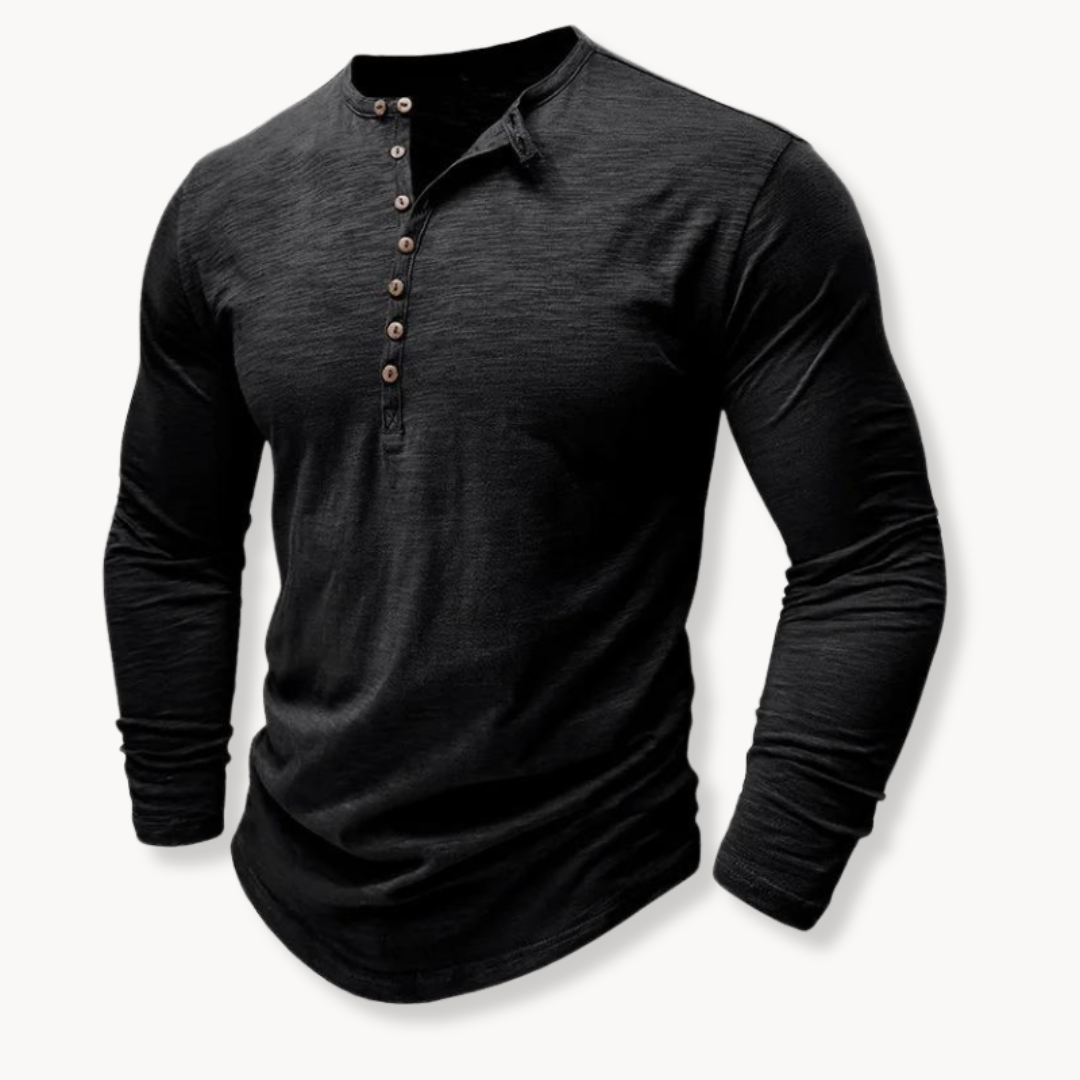 Cotton Henley Signature Shirt