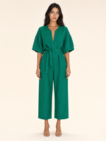 Load image into Gallery viewer, Flora V-neck Summer Linen Jumpsuit
