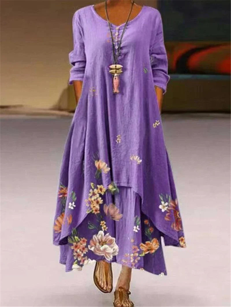 Women's Casual Floral Maxi Dress