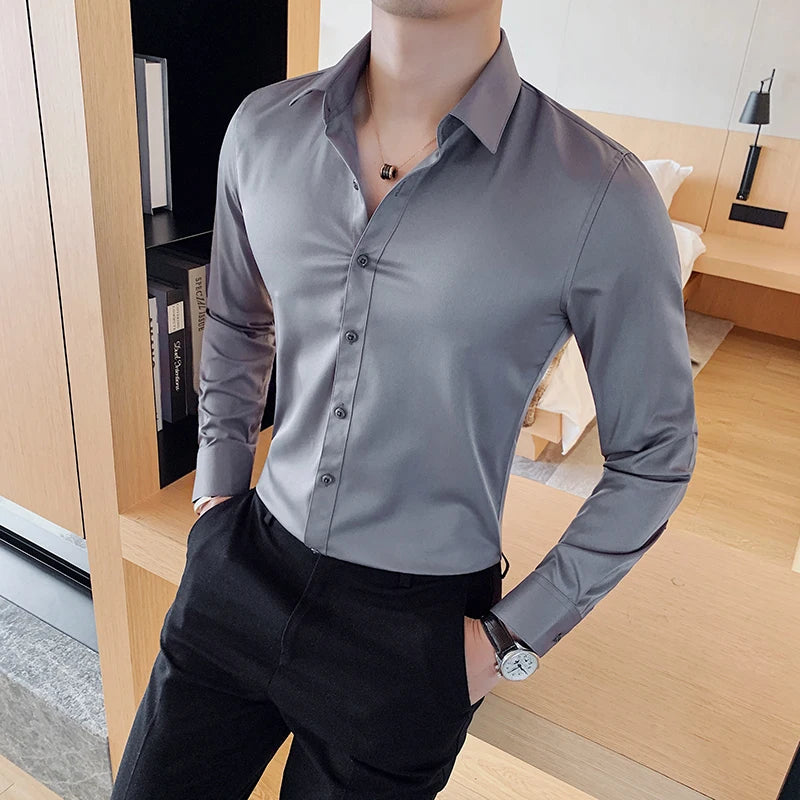 Slim Fit Long-Sleeve Shirt