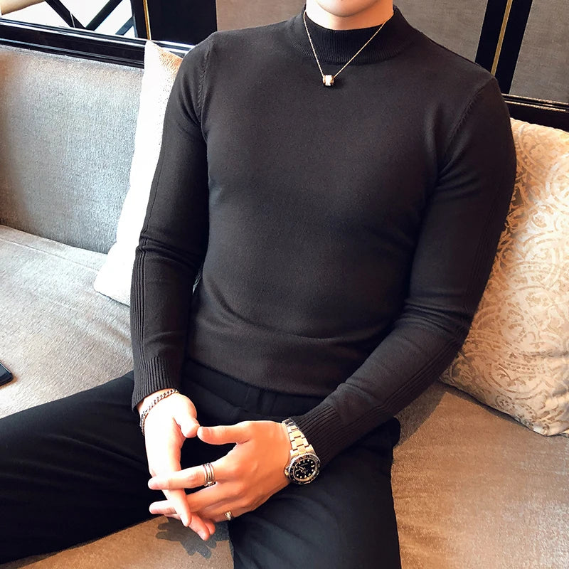 Slim Fit Long-Sleeve Turtleneck Sweater