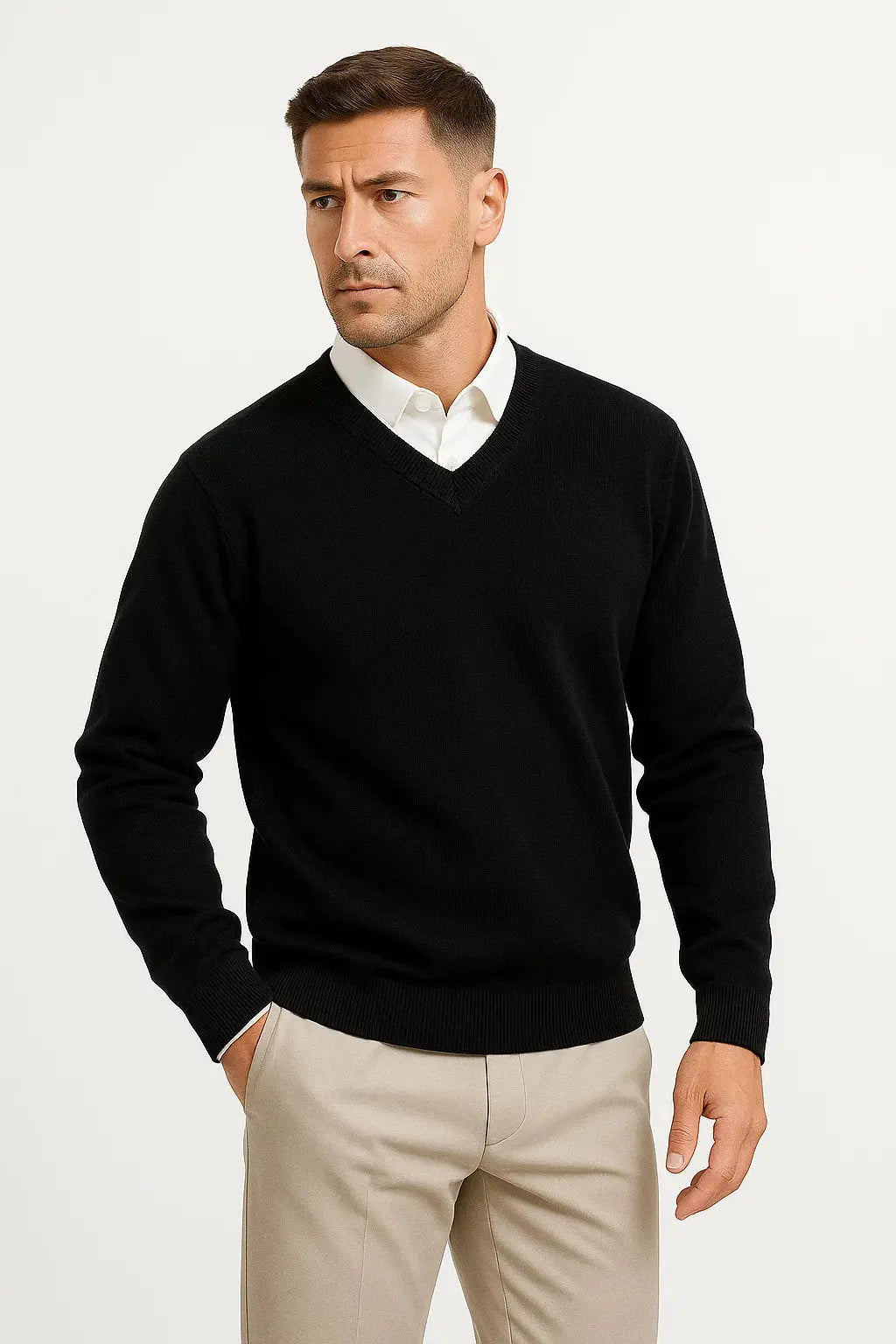 Cashmere V Neck Pullover