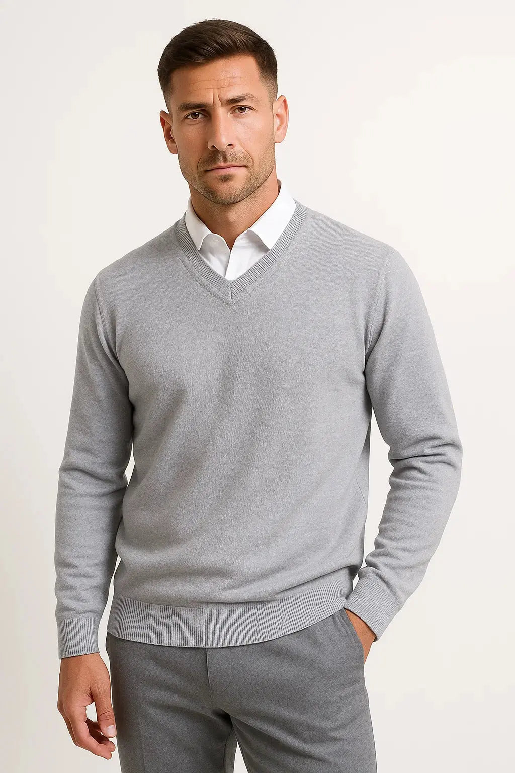 Cashmere V Neck Pullover
