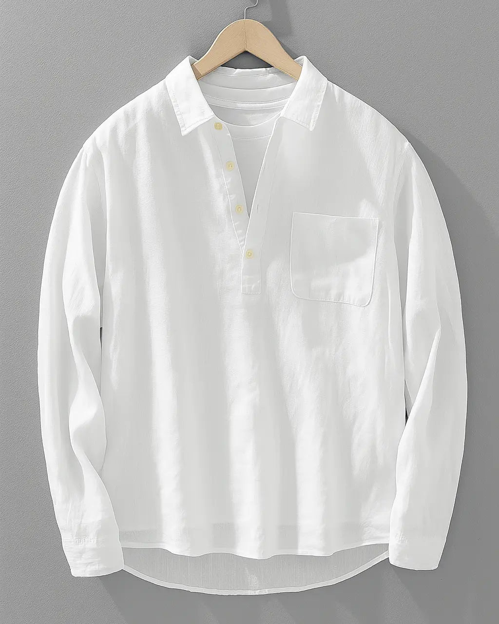 Cotton Linen Popover Shirt Collection Limited