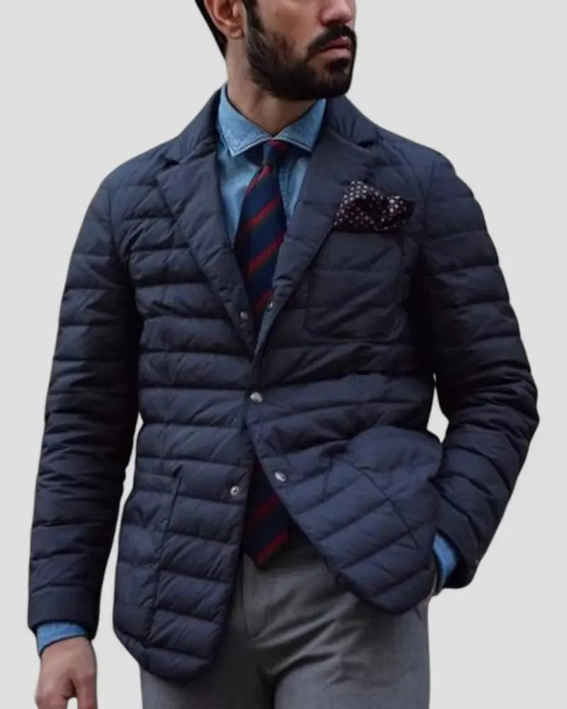 Harrington Oxford | Men’s Quilted Puffer Jacket – Smart Casual Warm Outerwear