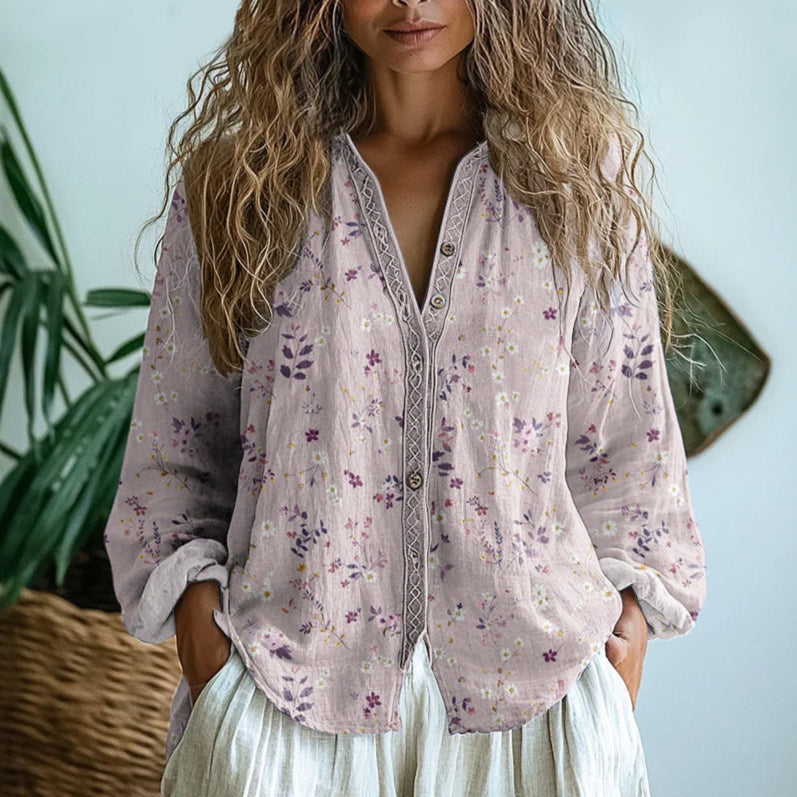 Women's Elegant Floral Blouse