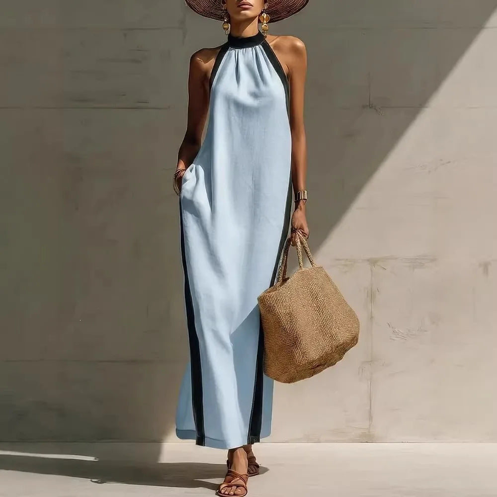 Women's Casual Halter Maxi Dress