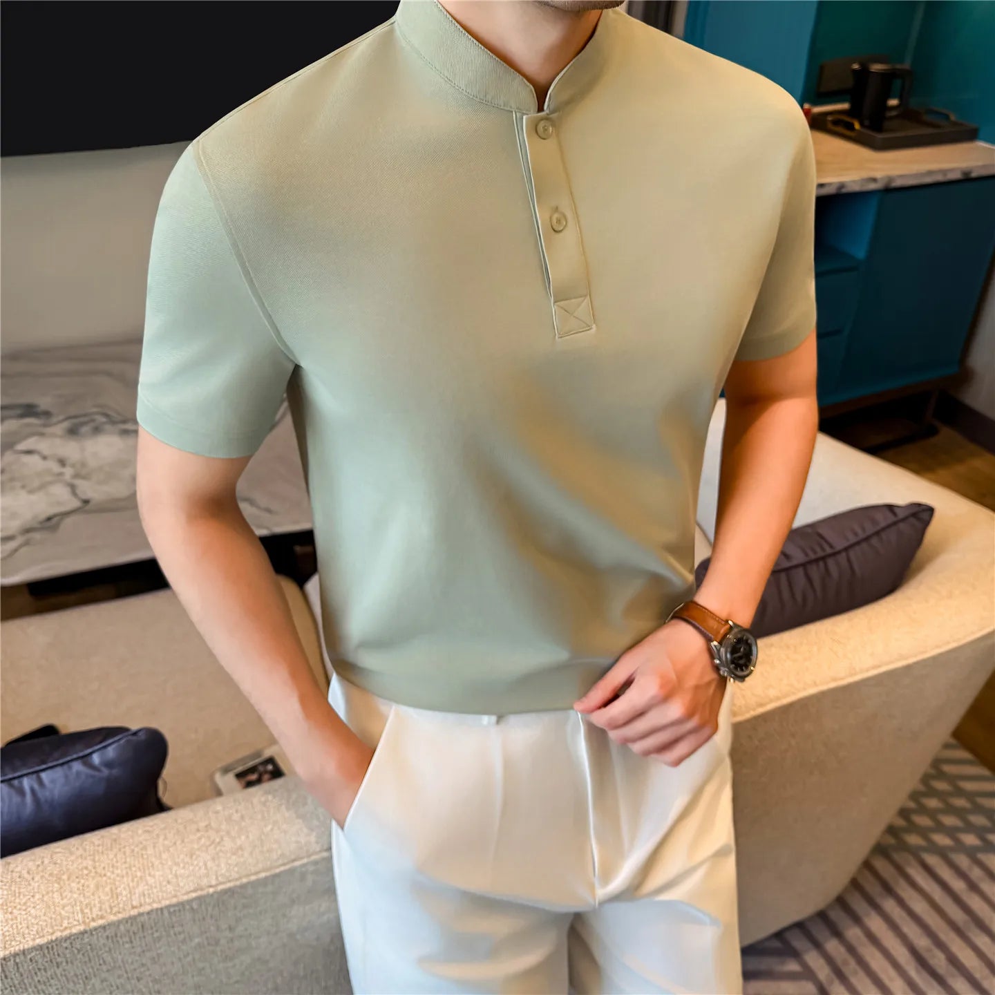 Slim Fit Short-Sleeve Polo Shirt