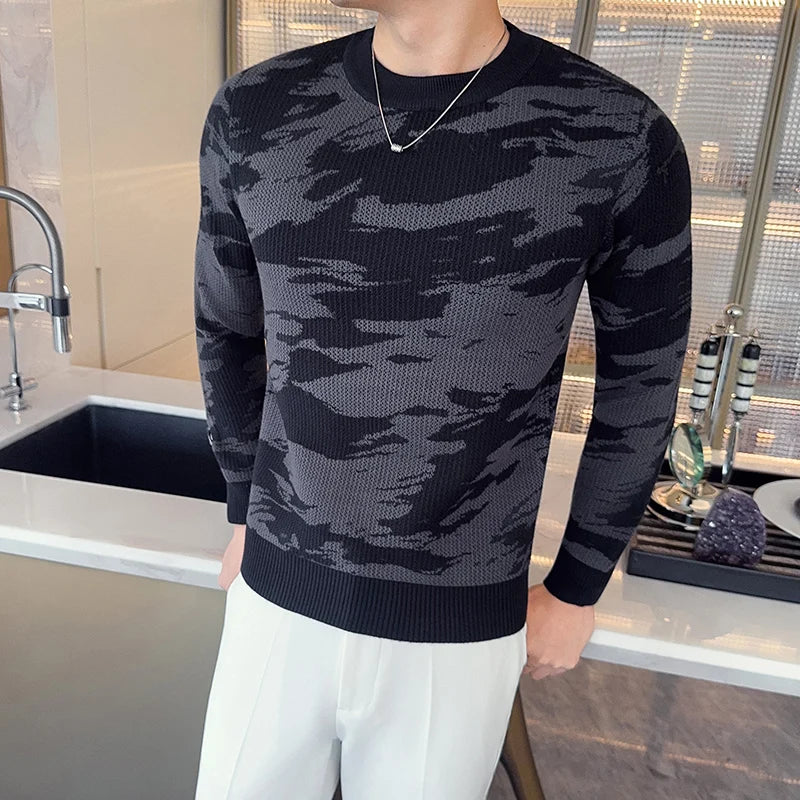 Long-Sleeve Knit Sweater
