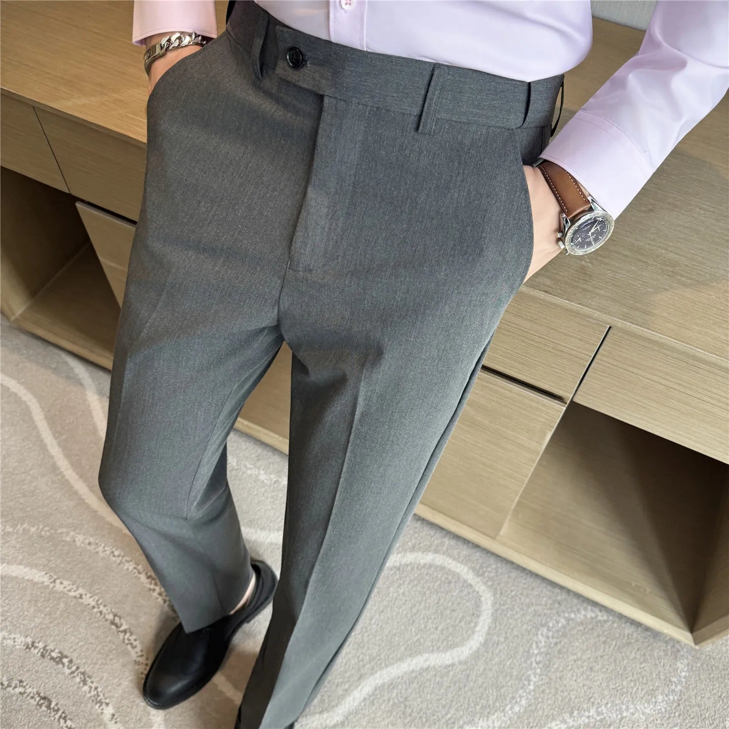 Slim Fit Suit Trousers
