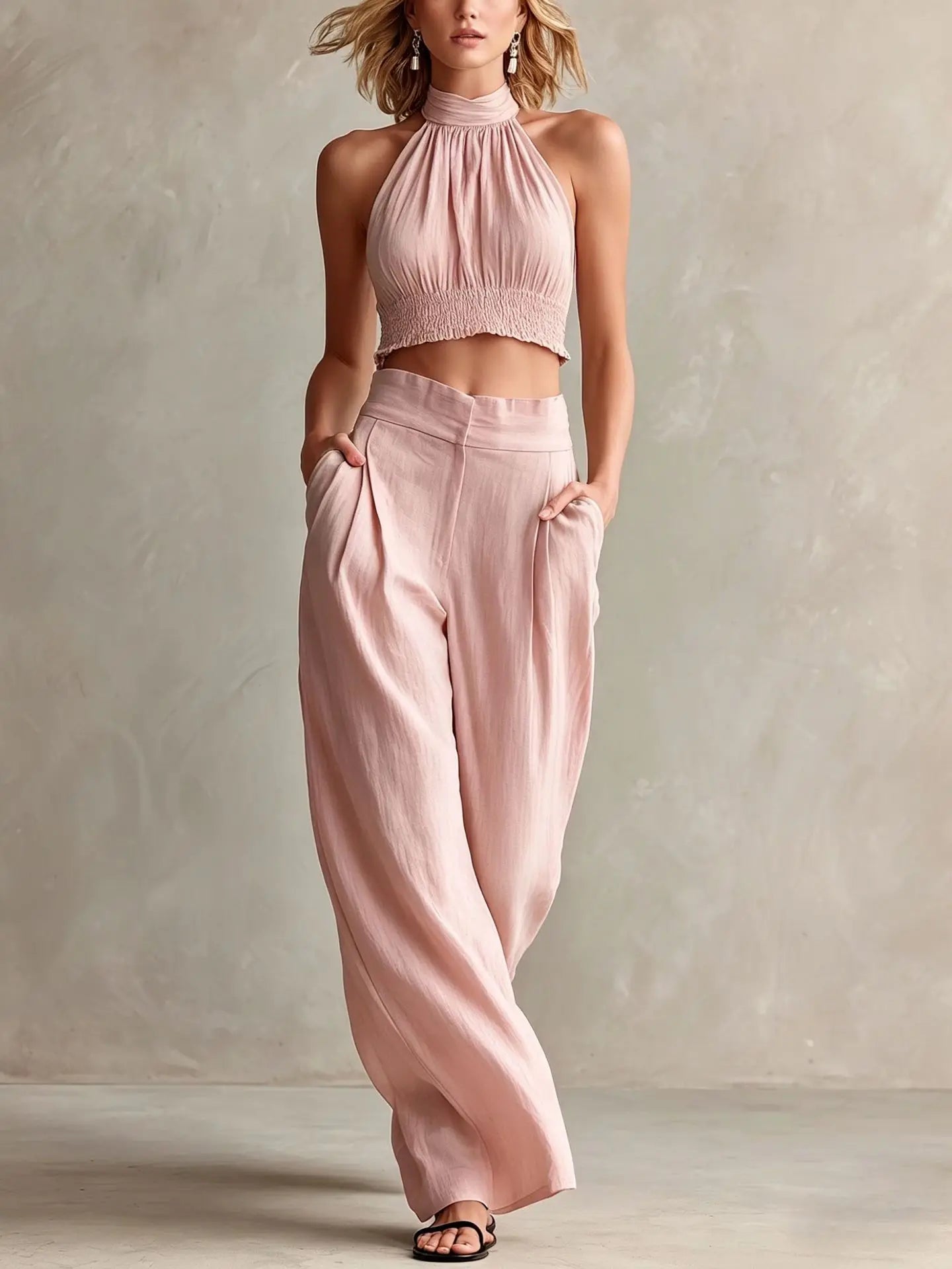 Women's Halter Two-Piece Set