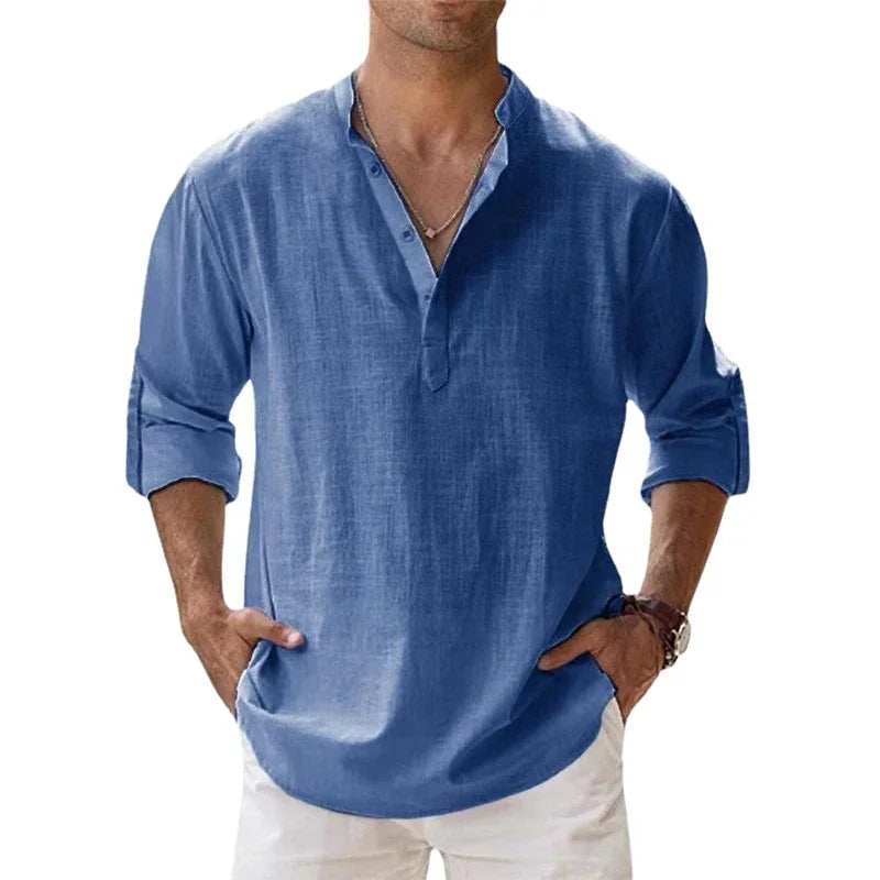Women's Long Sleeve Henley Shirt