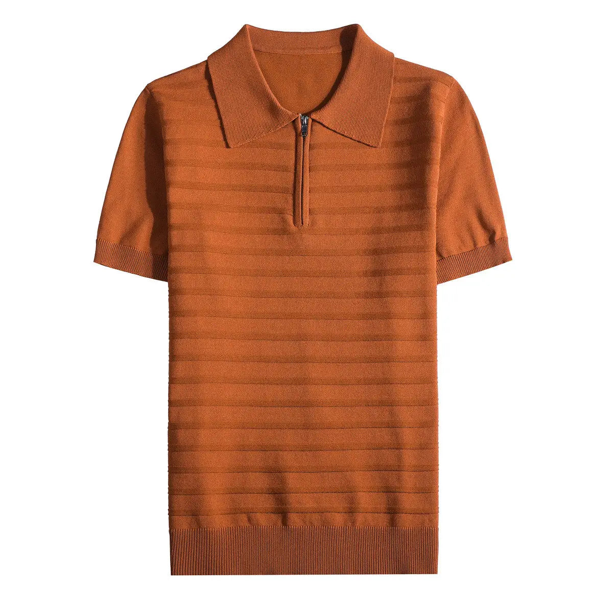 Silk Short-Sleeve Polo Shirt
