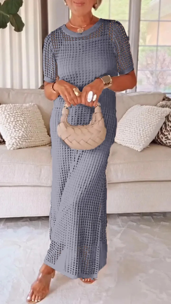 Women's Breathable Knit Maxi Dress