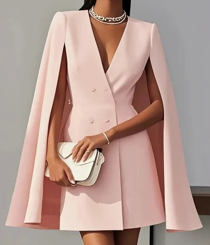 Women's V-Neck Blazer Dress