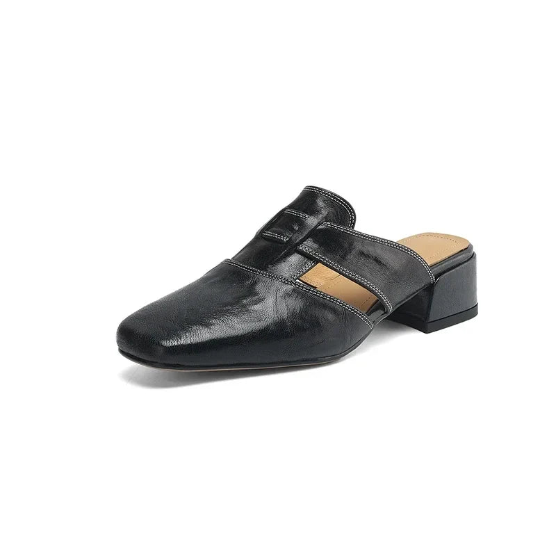 Women's Genuine Leather Mules