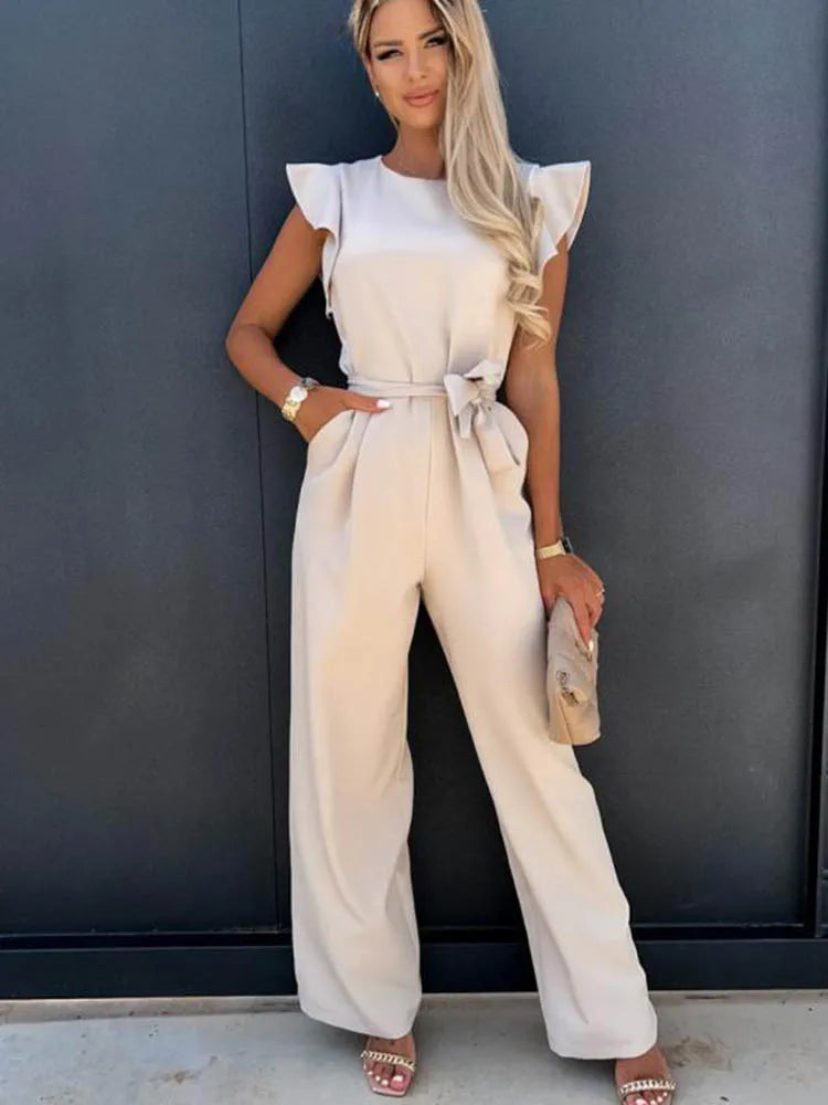 Women's Elegant Wide Leg Jumpsuit
