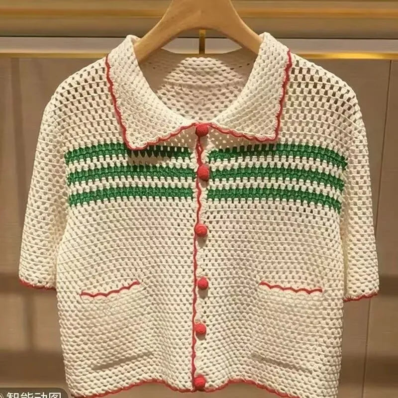 Women's Crochet Knitted Blouse
