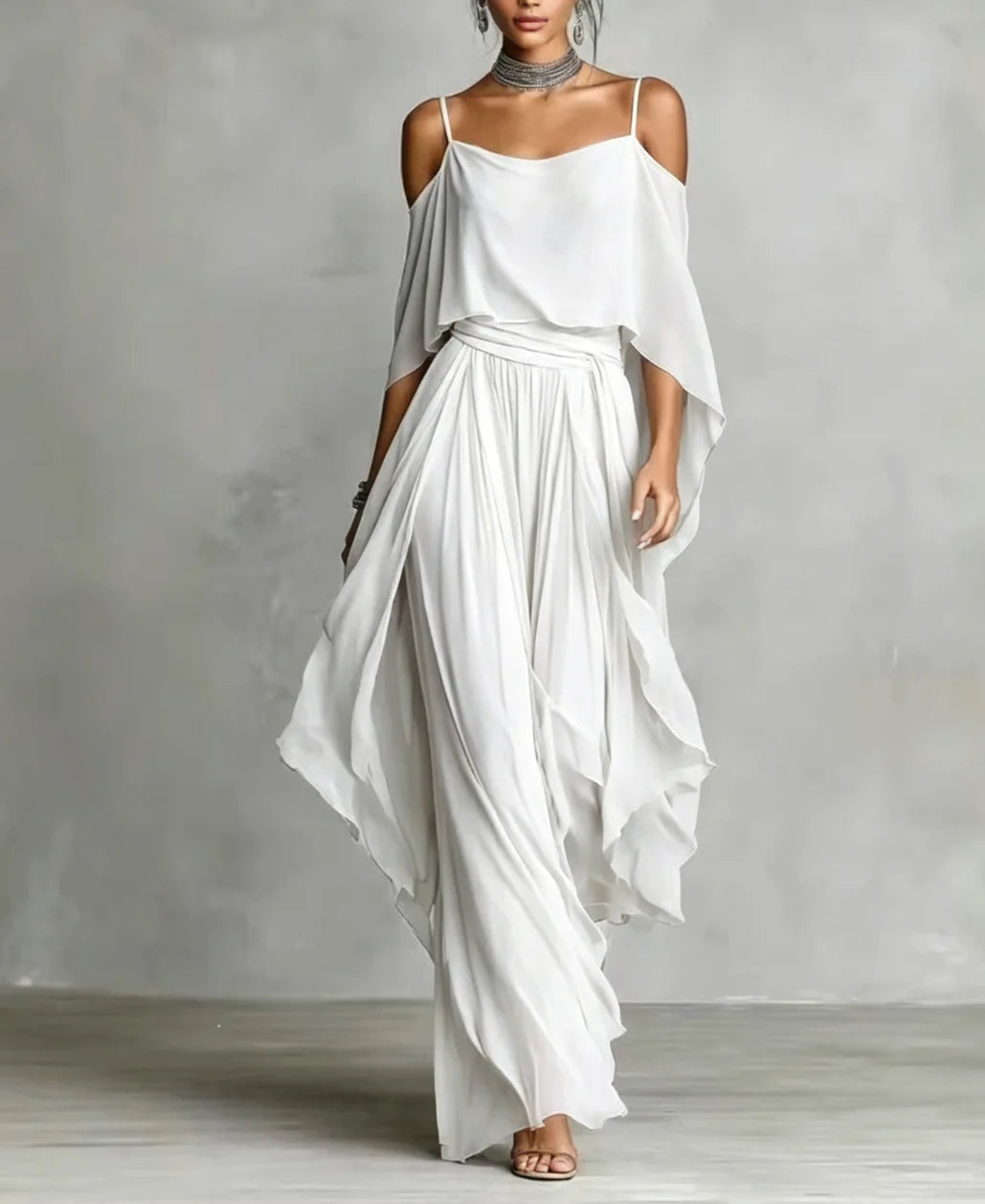 Women's Off Shoulder Two-Piece Set