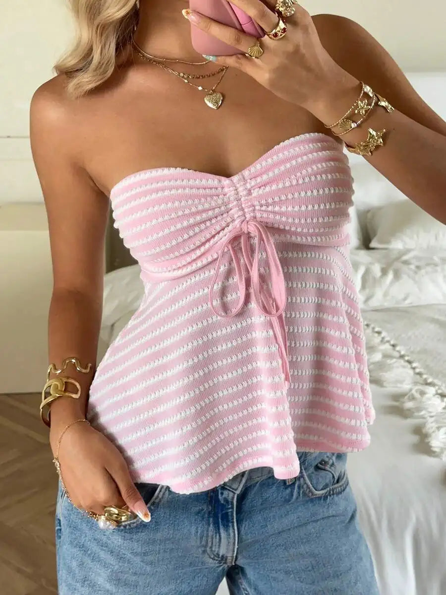 Women's Striped Tube Top