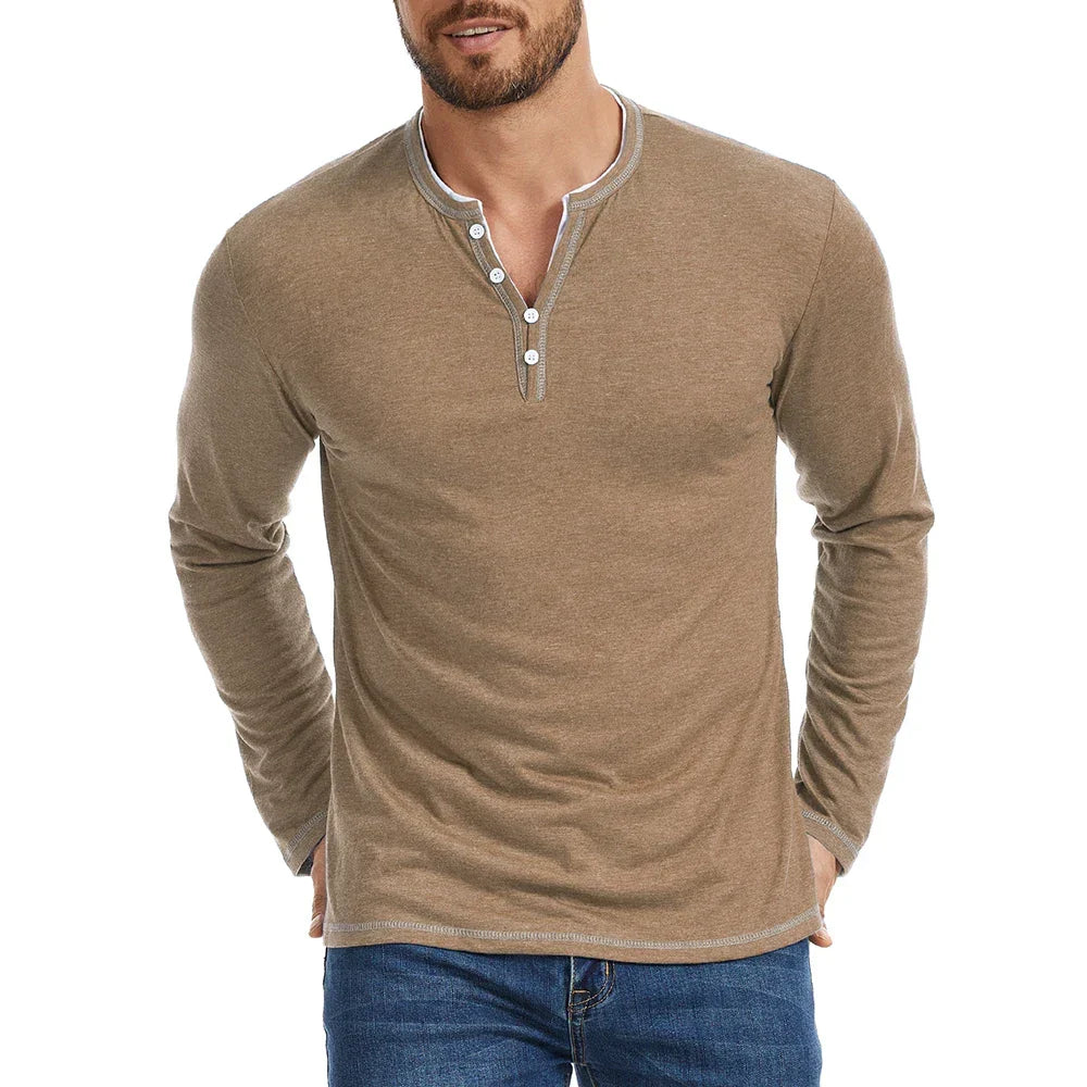 Women's Henley Long Sleeve Shirt